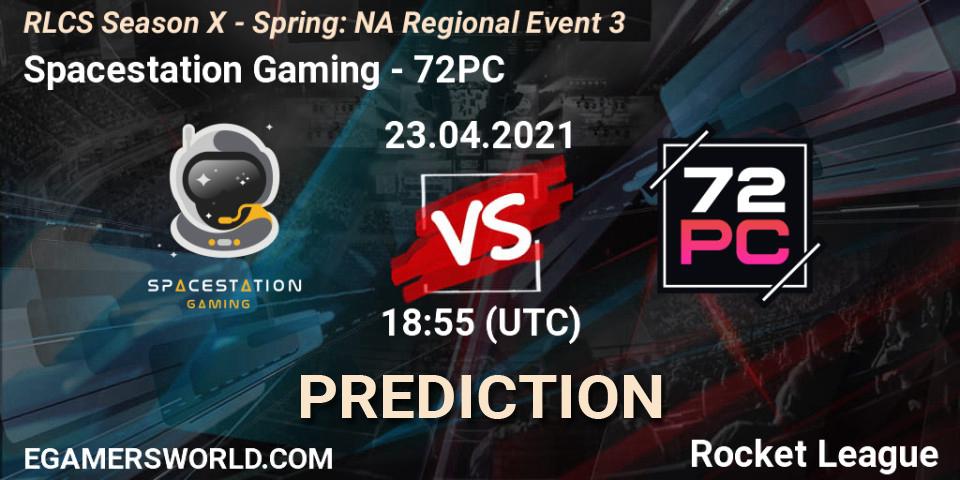 Spacestation Gaming vs 72PC: Betting TIp, Match Prediction. 23.04.2021 at 19:15. Rocket League, RLCS Season X - Spring: NA Regional Event 3