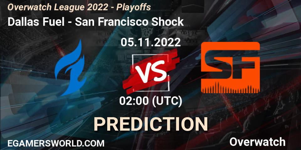 Dallas Fuel vs San Francisco Shock: Betting TIp, Match Prediction. 05.11.22. Overwatch, Overwatch League 2022 - Playoffs