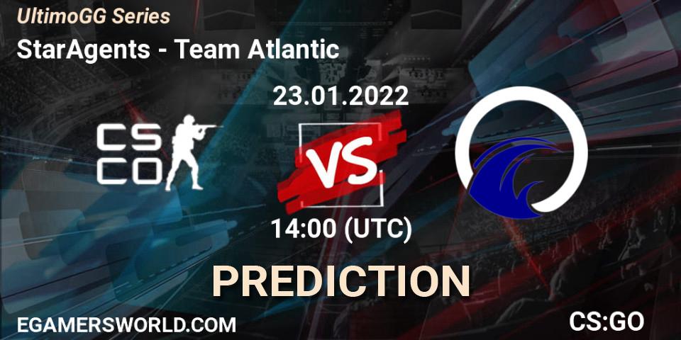 StarAgents vs Team Atlantic: Betting TIp, Match Prediction. 23.01.2022 at 14:00. Counter-Strike (CS2), UltimoGG Series