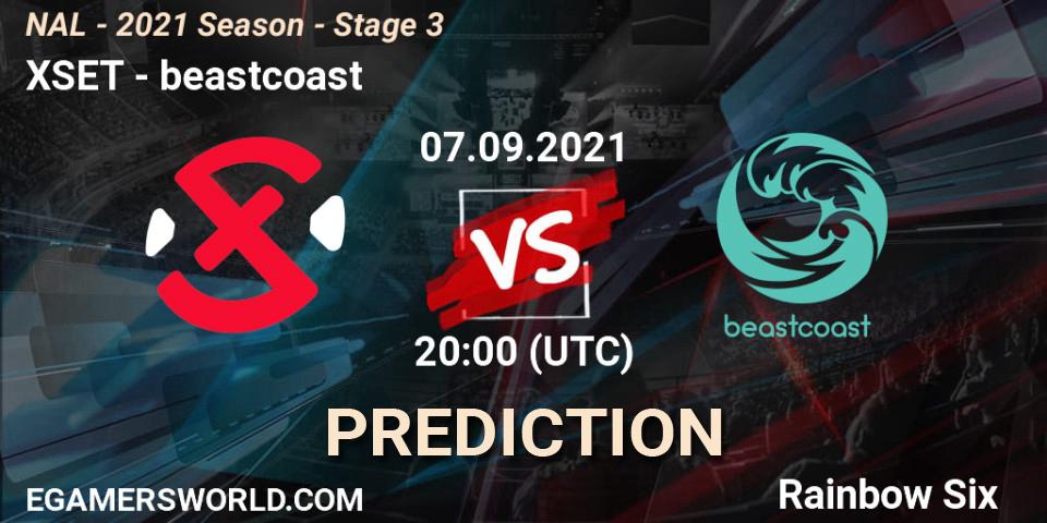 XSET vs beastcoast: Betting TIp, Match Prediction. 07.09.2021 at 20:00. Rainbow Six, NAL - 2021 Season - Stage 3