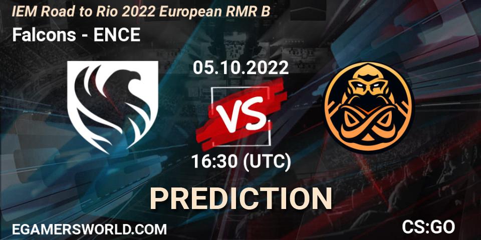 Falcons vs ENCE: Betting TIp, Match Prediction. 05.10.22. CS2 (CS:GO), IEM Road to Rio 2022 European RMR B
