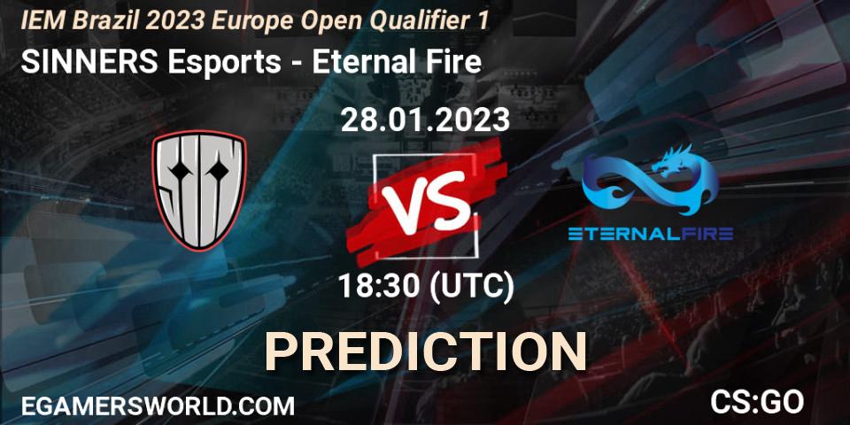 SINNERS Esports vs Eternal Fire: Betting TIp, Match Prediction. 28.01.23. CS2 (CS:GO), IEM Brazil Rio 2023 Europe Open Qualifier 1