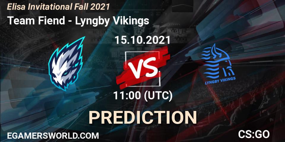 Team Fiend vs Lyngby Vikings: Betting TIp, Match Prediction. 15.10.21. CS2 (CS:GO), Elisa Invitational Fall 2021
