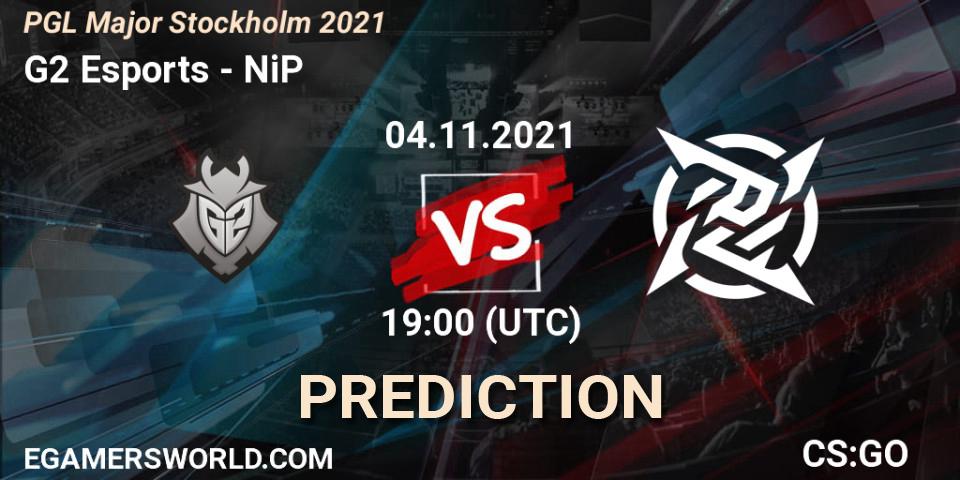 G2 Esports vs NiP: Betting TIp, Match Prediction. 04.11.2021 at 20:00. Counter-Strike (CS2), PGL Major Stockholm 2021