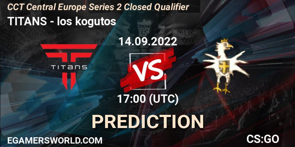 TITANS vs los kogutos: Betting TIp, Match Prediction. 14.09.22. CS2 (CS:GO), CCT Central Europe Series 2 Closed Qualifier