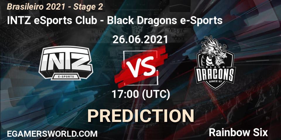 INTZ eSports Club vs Black Dragons e-Sports: Betting TIp, Match Prediction. 26.06.21. Rainbow Six, Brasileirão 2021 - Stage 2