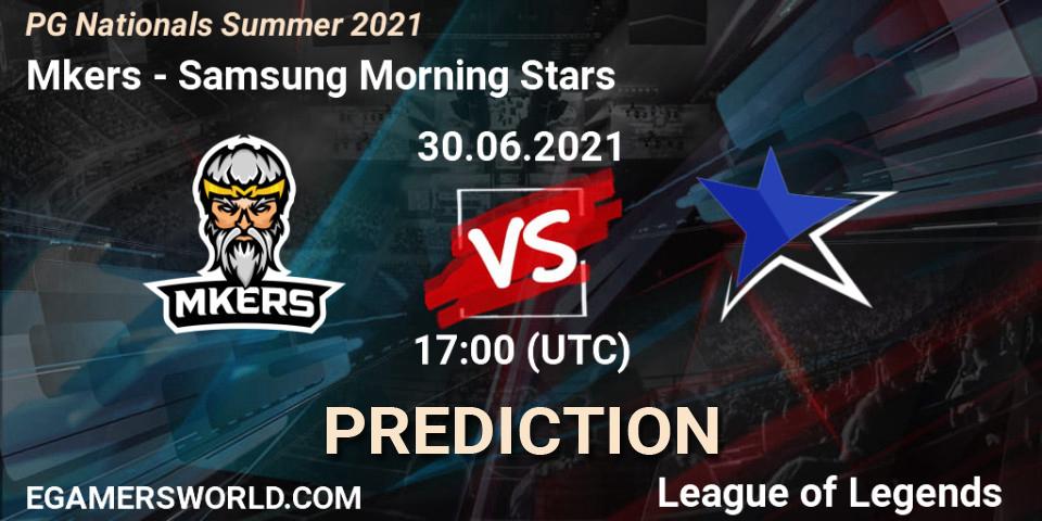 Mkers vs Samsung Morning Stars: Betting TIp, Match Prediction. 30.06.21. LoL, PG Nationals Summer 2021