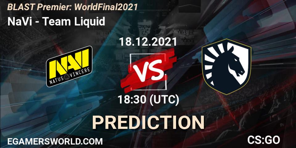 NaVi vs Team Liquid: Betting TIp, Match Prediction. 18.12.21. CS2 (CS:GO), BLAST Premier: World Final 2021