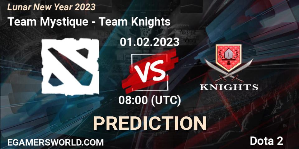 Team Mystique vs Team Knights: Betting TIp, Match Prediction. 01.02.23. Dota 2, Lunar New Year 2023