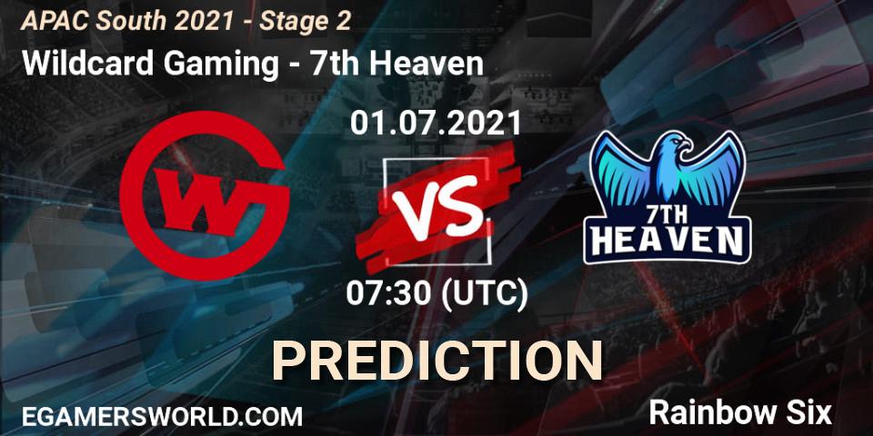 Wildcard Gaming vs 7th Heaven: Betting TIp, Match Prediction. 01.07.21. Rainbow Six, APAC South 2021 - Stage 2
