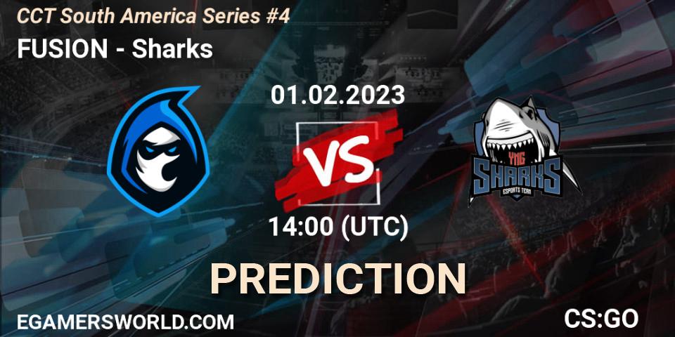FUSION vs Sharks: Betting TIp, Match Prediction. 01.02.23. CS2 (CS:GO), CCT South America Series #4