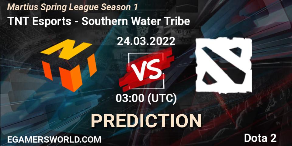 TNT Esports vs Southern Water Tribe: Betting TIp, Match Prediction. 24.03.2022 at 03:14. Dota 2, Martius Spring League Season 1