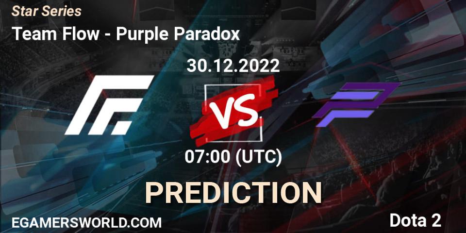 Team Flow vs Purple Paradox: Betting TIp, Match Prediction. 30.12.2022 at 07:09. Dota 2, Star Series