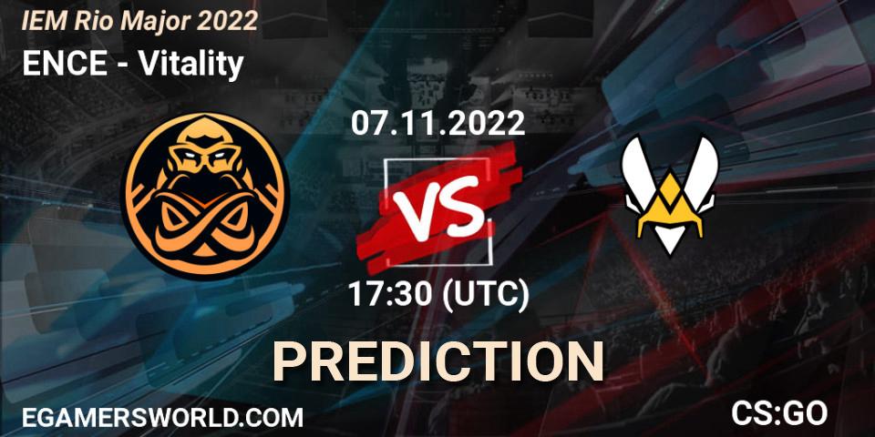 ENCE vs Vitality: Betting TIp, Match Prediction. 07.11.2022 at 17:30. Counter-Strike (CS2), IEM Rio Major 2022