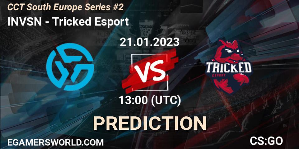 INVSN vs Tricked Esport: Betting TIp, Match Prediction. 21.01.2023 at 13:15. Counter-Strike (CS2), CCT South Europe Series #2