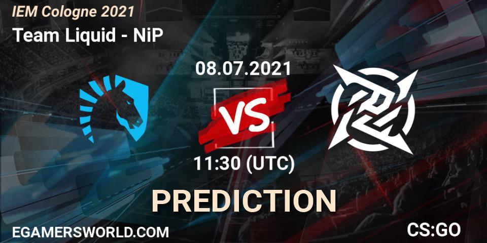 Team Liquid vs NiP: Betting TIp, Match Prediction. 08.07.2021 at 11:30. Counter-Strike (CS2), IEM Cologne 2021