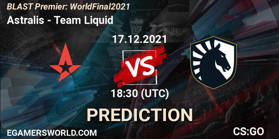 Astralis vs Team Liquid: Betting TIp, Match Prediction. 17.12.21. CS2 (CS:GO), BLAST Premier: World Final 2021
