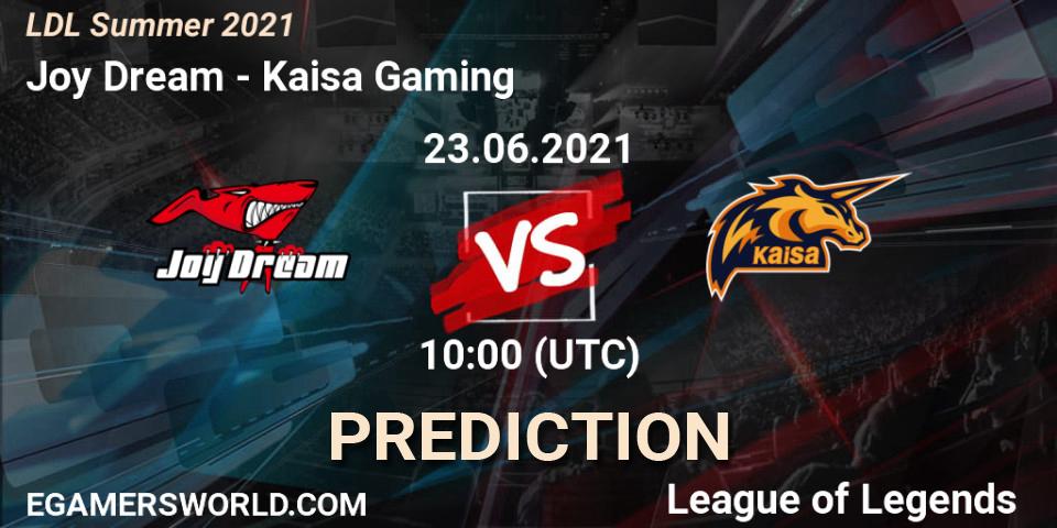 Joy Dream vs Kaisa Gaming: Betting TIp, Match Prediction. 23.06.2021 at 10:00. LoL, LDL Summer 2021