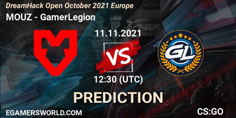 MOUZ vs GamerLegion: Betting TIp, Match Prediction. 11.11.21. CS2 (CS:GO), DreamHack Open November 2021