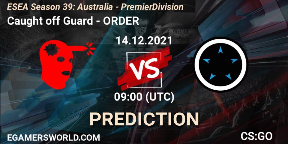 8Ballers vs ORDER: Betting TIp, Match Prediction. 15.12.2021 at 09:00. Counter-Strike (CS2), ESEA Season 39: Australia - Premier Division