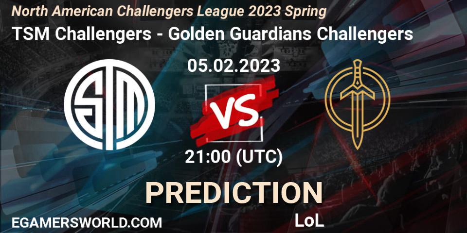 TSM Challengers vs Golden Guardians Challengers: Betting TIp, Match Prediction. 05.02.23. LoL, NACL 2023 Spring - Group Stage