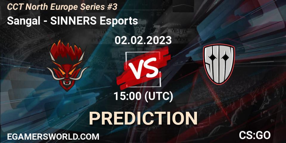 Sangal vs SINNERS Esports: Betting TIp, Match Prediction. 02.02.23. CS2 (CS:GO), CCT North Europe Series #3