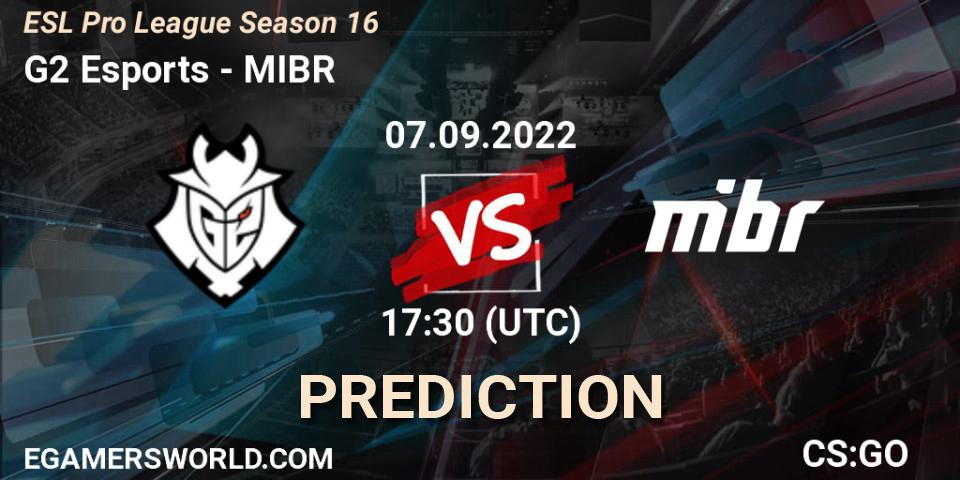 G2 Esports vs MIBR: Betting TIp, Match Prediction. 07.09.22. CS2 (CS:GO), ESL Pro League Season 16