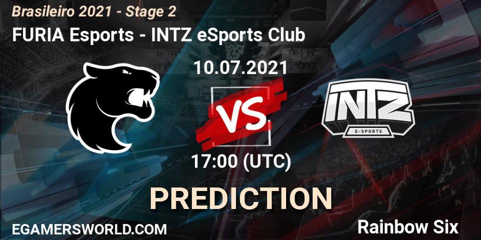 FURIA Esports vs INTZ eSports Club: Betting TIp, Match Prediction. 10.07.21. Rainbow Six, Brasileirão 2021 - Stage 2