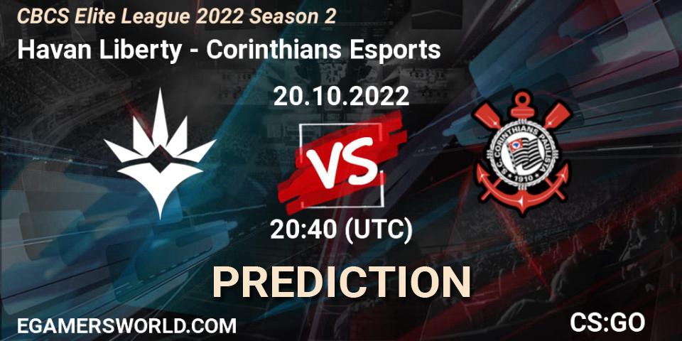 Havan Liberty vs Corinthians Esports: Betting TIp, Match Prediction. 20.10.22. CS2 (CS:GO), CBCS Elite League 2022 Season 2