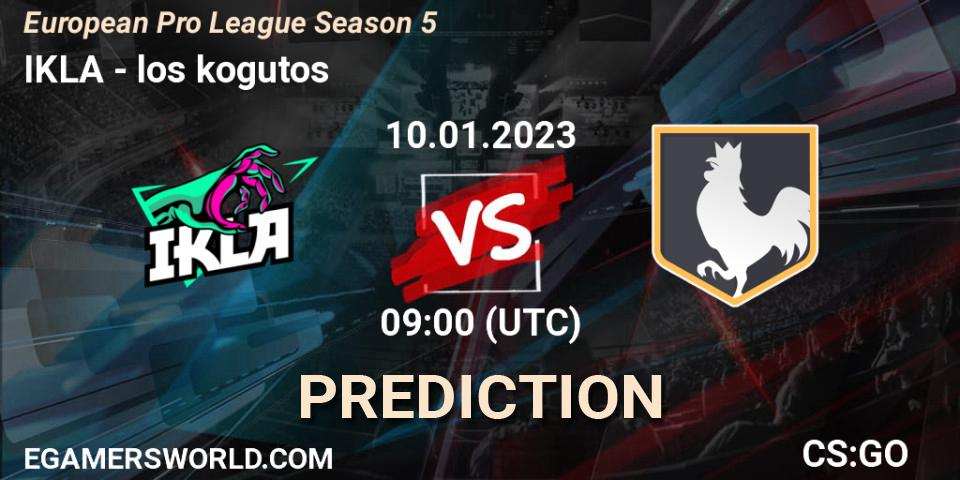 IKLA vs los kogutos: Betting TIp, Match Prediction. 10.01.23. CS2 (CS:GO), European Pro League Season 5
