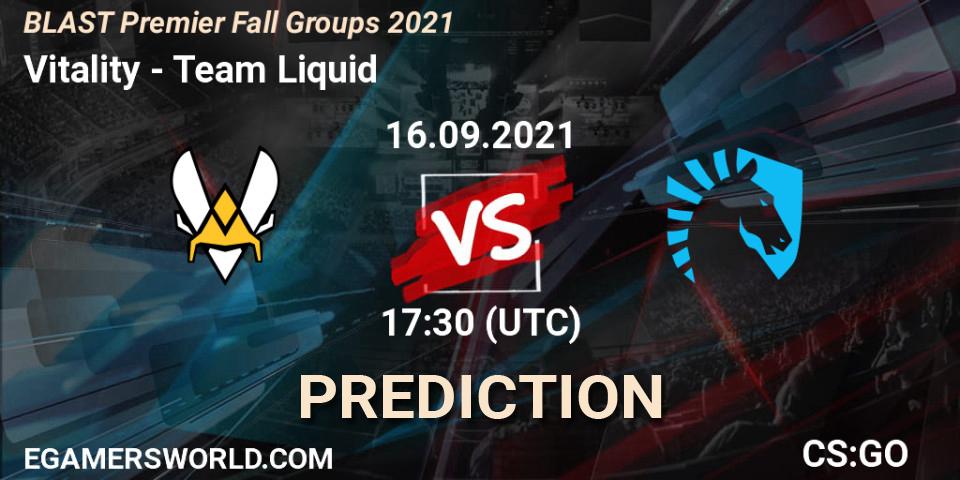 Vitality vs Team Liquid: Betting TIp, Match Prediction. 16.09.21. CS2 (CS:GO), BLAST Premier Fall Groups 2021