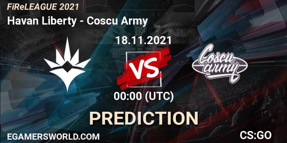 Havan Liberty vs Coscu Army: Betting TIp, Match Prediction. 18.11.21. CS2 (CS:GO), FiReLEAGUE 2021