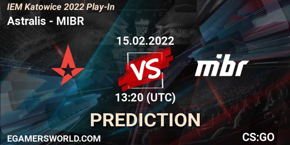 Astralis vs MIBR: Betting TIp, Match Prediction. 15.02.22. CS2 (CS:GO), IEM Katowice 2022 Play-In