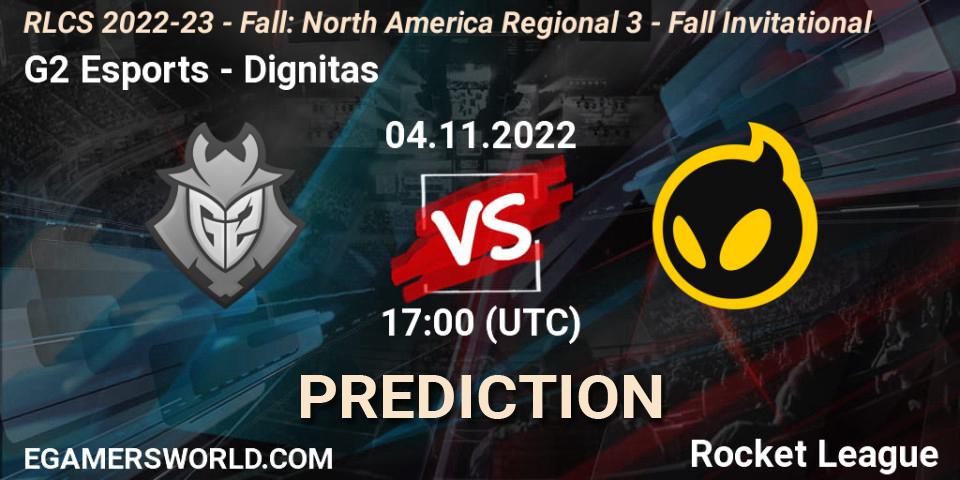 G2 Esports vs Dignitas: Betting TIp, Match Prediction. 04.11.22. Rocket League, RLCS 2022-23 - Fall: North America Regional 3 - Fall Invitational