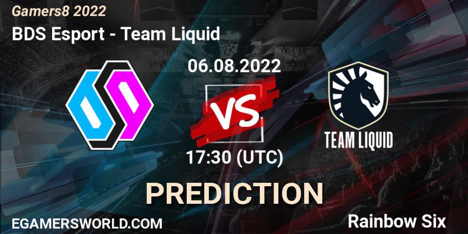 BDS Esport vs Team Liquid: Betting TIp, Match Prediction. 06.08.2022 at 14:30. Rainbow Six, Gamers8 2022