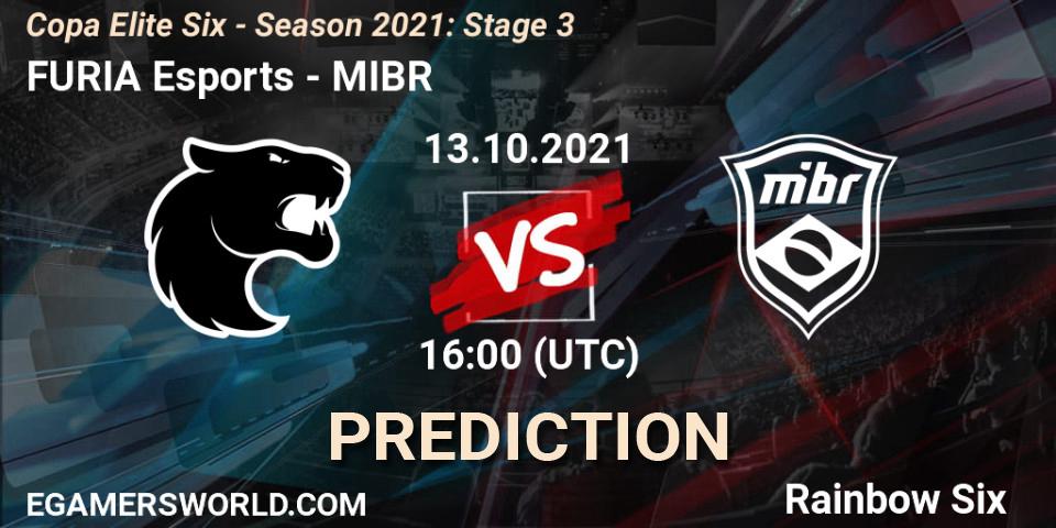 FURIA Esports vs MIBR: Betting TIp, Match Prediction. 13.10.21. Rainbow Six, Copa Elite Six - Season 2021: Stage 3