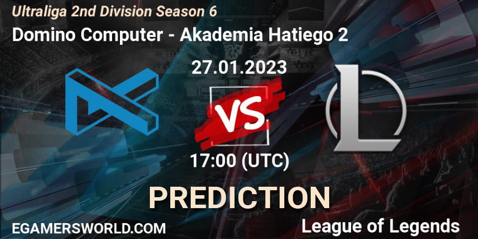 Domino Computer vs Akademia Hatiego 2: Betting TIp, Match Prediction. 27.01.23. LoL, Ultraliga 2nd Division Season 6