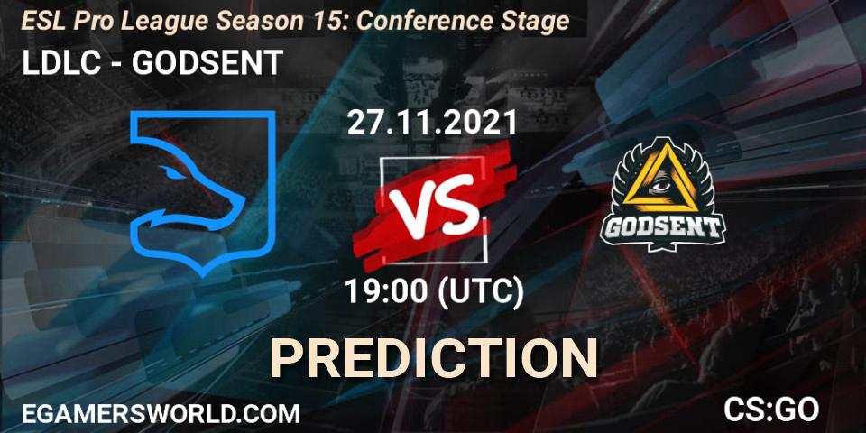 LDLC vs GODSENT: Betting TIp, Match Prediction. 27.11.21. CS2 (CS:GO), ESL Pro League Season 15: Conference Stage