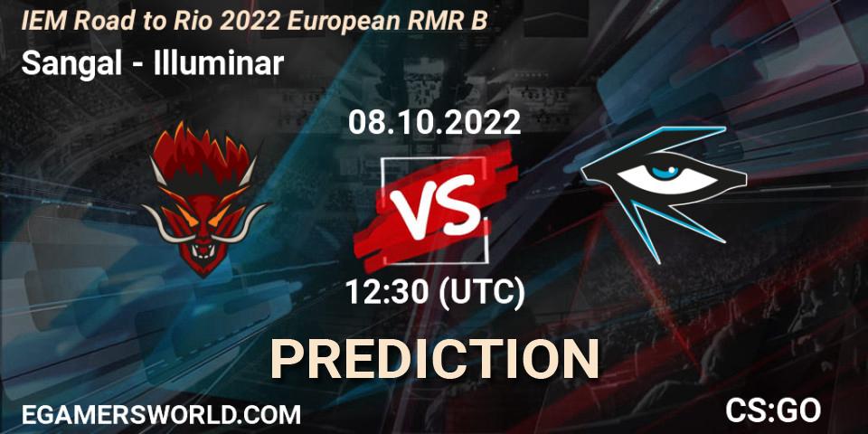 Sangal vs Illuminar: Betting TIp, Match Prediction. 08.10.2022 at 12:35. Counter-Strike (CS2), IEM Road to Rio 2022 European RMR B