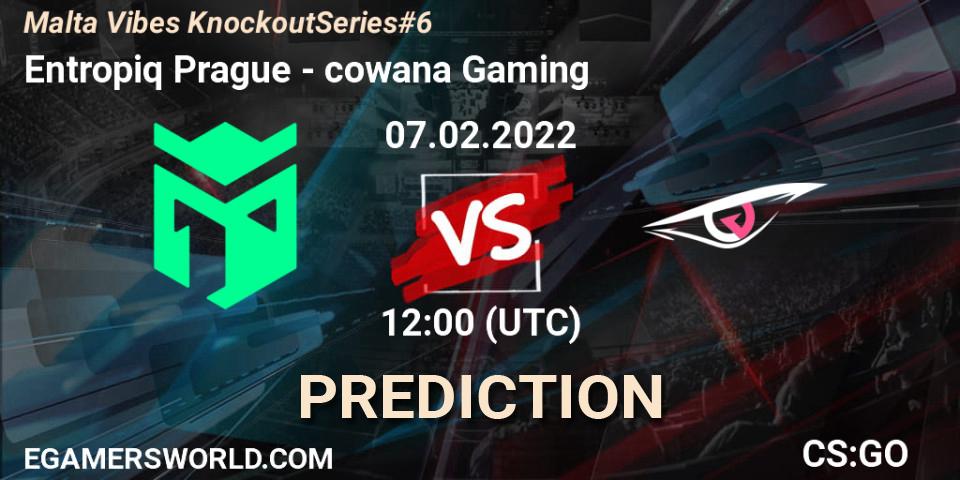 Entropiq Prague vs cowana Gaming: Betting TIp, Match Prediction. 07.02.2022 at 12:00. Counter-Strike (CS2), Malta Vibes Knockout Series #6