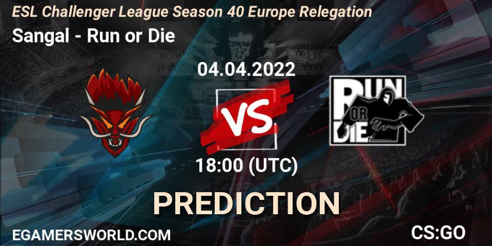 Sangal vs Run or Die: Betting TIp, Match Prediction. 04.04.22. CS2 (CS:GO), ESL Challenger League Season 40 Europe Relegation
