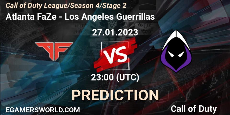 Atlanta FaZe vs Los Angeles Guerrillas: Betting TIp, Match Prediction. 27.01.23. Call of Duty, Call of Duty League 2023: Stage 2 Major Qualifiers