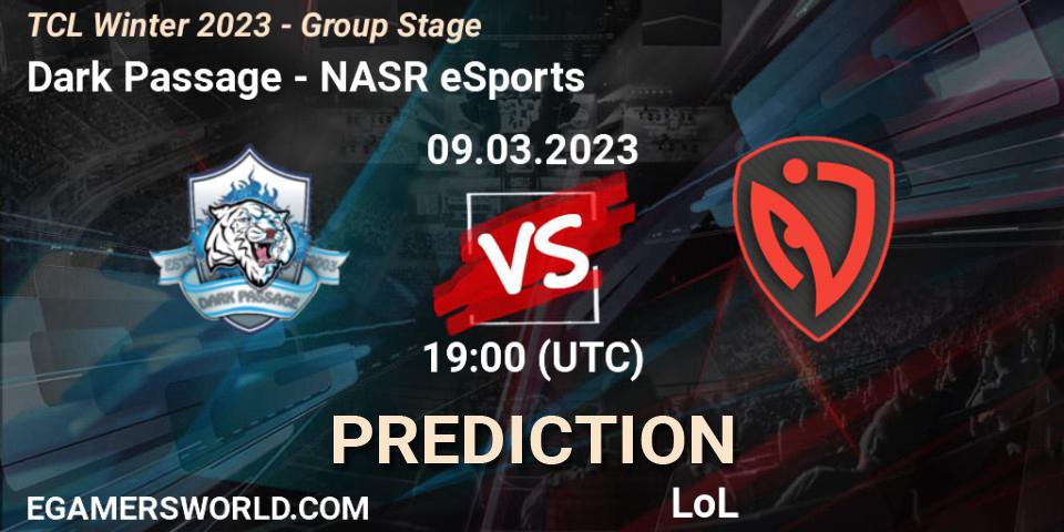 Dark Passage vs NASR eSports: Betting TIp, Match Prediction. 16.03.23. LoL, TCL Winter 2023 - Group Stage