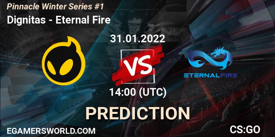 Dignitas vs Eternal Fire: Betting TIp, Match Prediction. 31.01.22. CS2 (CS:GO), Pinnacle Winter Series #1