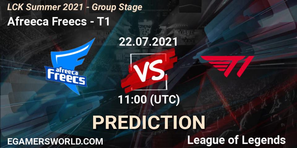 Afreeca Freecs vs T1: Betting TIp, Match Prediction. 22.07.2021 at 11:20. LoL, LCK Summer 2021 - Group Stage