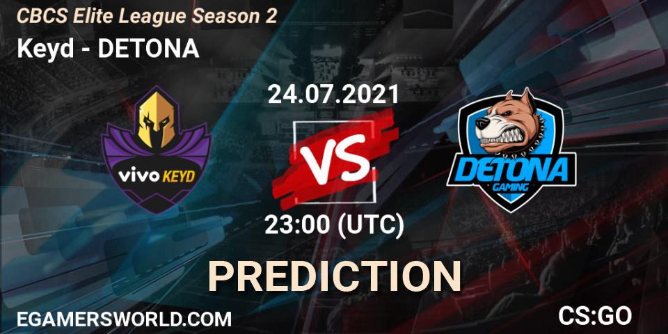 Keyd vs DETONA: Betting TIp, Match Prediction. 24.07.21. CS2 (CS:GO), CBCS Elite League Season 2