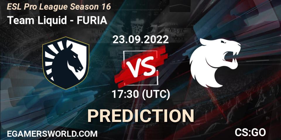 Team Liquid vs FURIA: Betting TIp, Match Prediction. 23.09.22. CS2 (CS:GO), ESL Pro League Season 16