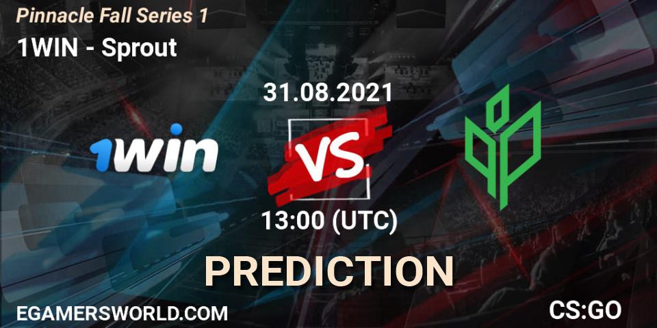1WIN vs Sprout: Betting TIp, Match Prediction. 31.08.21. CS2 (CS:GO), Pinnacle Fall Series #1