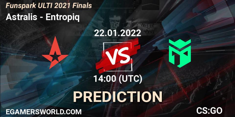 Astralis vs Entropiq: Betting TIp, Match Prediction. 22.01.22. CS2 (CS:GO), Funspark ULTI 2021 Finals