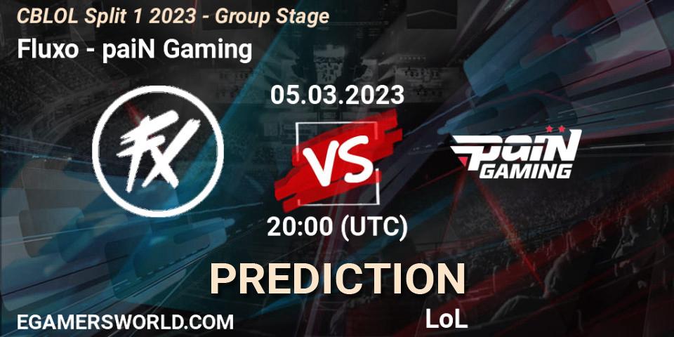 Fluxo vs paiN Gaming: Betting TIp, Match Prediction. 05.03.23. LoL, CBLOL Split 1 2023 - Group Stage
